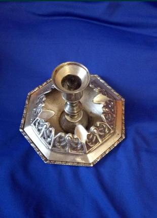 Латунный подсвечник