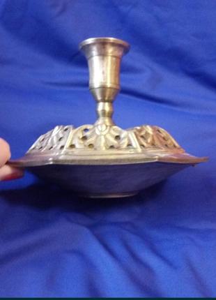 Латунный подсвечник