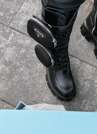 Prada hight boot pouch od шикарные ботинки прада наложенный платёж5 фото