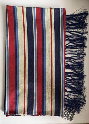 🧣 шёлковый шарф чесуча • новый • шов роуль