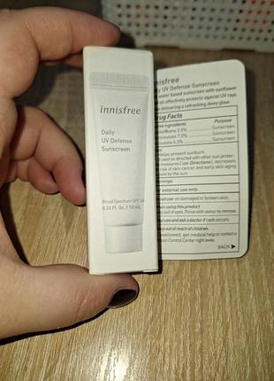 Innisfree daily uv defense sunscreen spf36