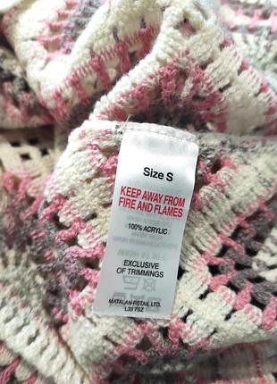Мереживний ажурний светр,р s, 4
