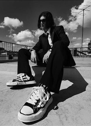 Maison mihara yasuhiro black mmy х amiri bones масивні кеди унісекс жіночі чоловічі демі кеды кости