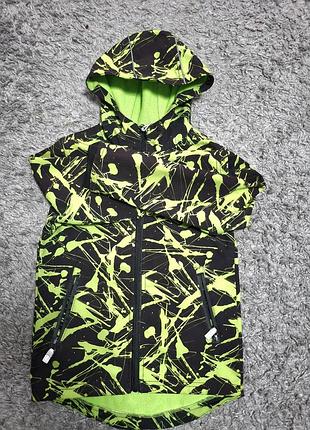 Куртка ветровка для хлопчика на флісовій підкладці