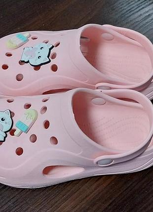 Кроксы розовые р.29/30 2