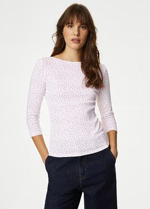 Якісна бавовняна трикотажна футболка з рукавом 3/4 р.16