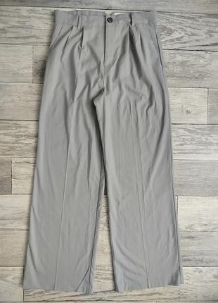 Базові жіночі брюки сірого кольору, палаццо