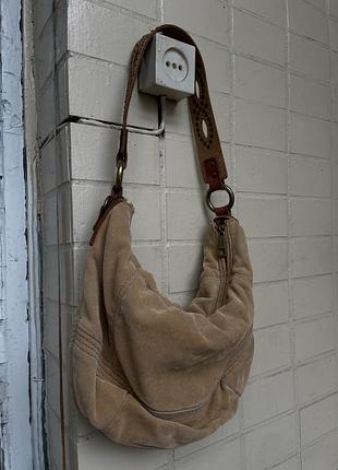 Сумка замшева