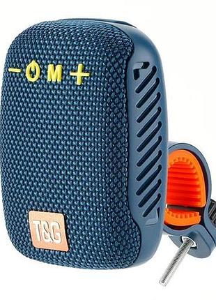 Беспроводной bluetooth динамик для велосипеда tg392 с радио и громкой связью, ipx5, синий