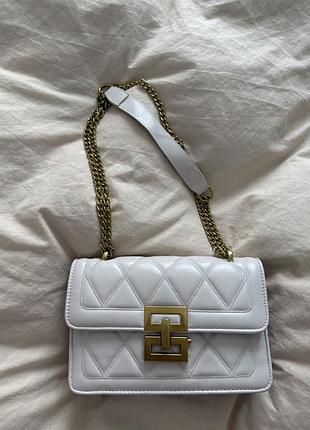Сумка chanelka беж і золото