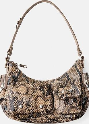 Сумка с змеиным принтом