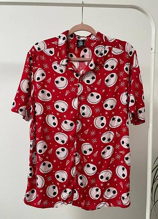 Новогодняя мужская рубашка по мотивам мультфильма "жах перед резьбовым" м