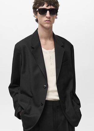 Костюмний піджак вільного крою mango