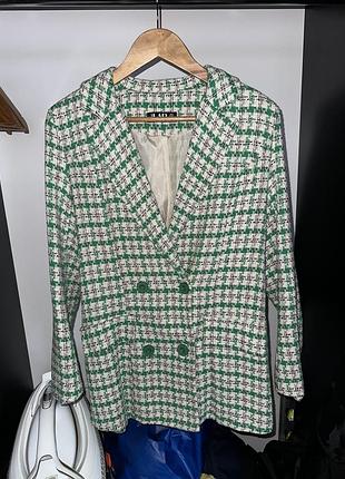 Стильний твідовий піджак lab (s)