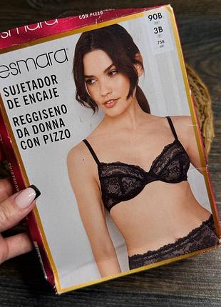 Арт.1184 бюстгальтер женский кружевной на косточках без паралона от esmara.