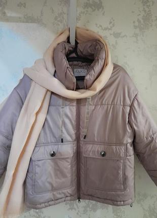 Куртка зимова плюс шарф теплий xl olko