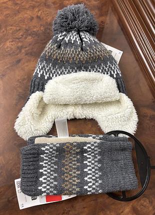 Набір на хлопчика шапка та шарф