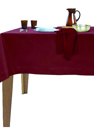Скатерть 145х145см хлопок ярослав yaroslav home d9 бордо