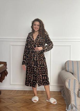 Леопардовый халат – для тех, кто хочет выглядеть эффектно даже дома!