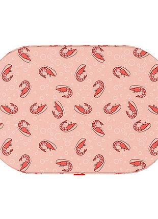 Лежанка для собак waudog relax, рисунок "креветка", со сменным чехлом, s, ш 55 см, дл 40см