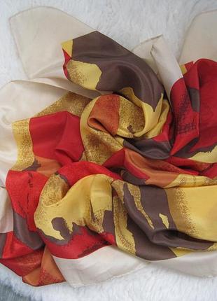 Платок натуральный шелк яркий