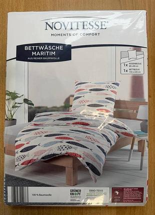 Полуторний комплект 1.5 постільна білизна (100% бавовна) німеччина