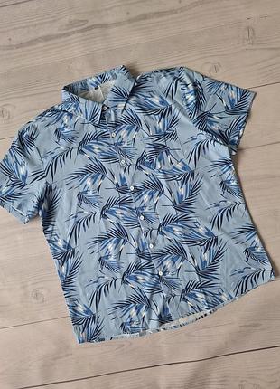Теніска чоловіча гавайка легенька розмір 3xl