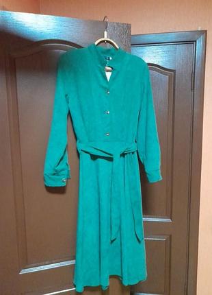 Вельветовое платье, размер xl