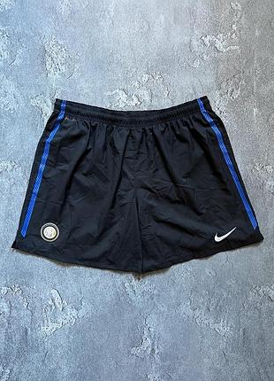 Шорты nike/ найк интер футбольные шорты винтаж inter milan football black dryfit shorts soccer