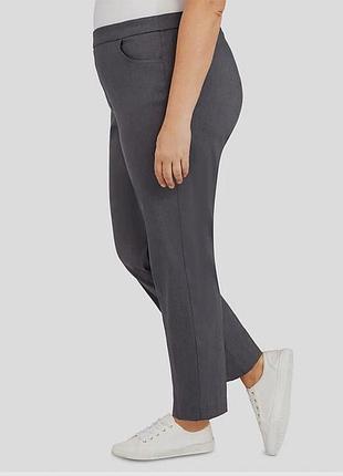 Bonmarché женские серые брюки-сигареты на эластичном поясе большой размер 24/5xl