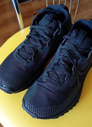 Кросівки nike react pegasus trail 4 gore-tex v2 black hm9728-002 мембрана оригінал чорні р.41 стан ідеальний us 8