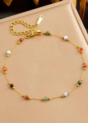 Браслет з натуральними каменями мінімалізм