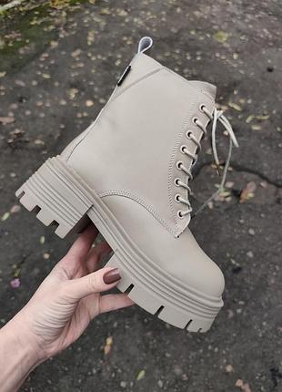 Натуральная кожа!❄️зима!❄️ крутые ботинки!удобные и теплые!