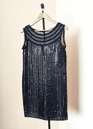 Alberta ferretti мини платье с пайетками котельный праздничный вечерний
