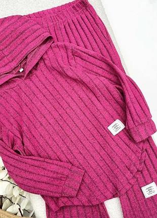 Лонгслів пуловер кофта в рубчик дівчинці на 11-12 р