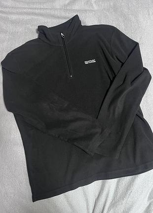 Чорна флісова кофта