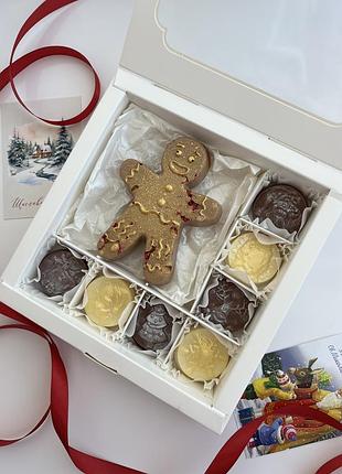 Шоколадний набір ручна робота подарунок на миколая різдво новий рік
