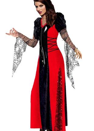 Ведьма відьма готичная готическая вампир вампирша платье карнавальное
