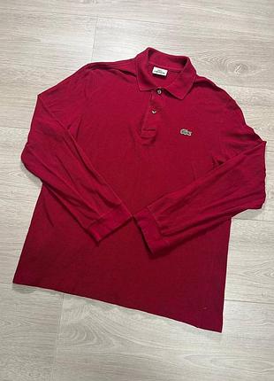 Мужское поло лонгслив свитшот lacoste