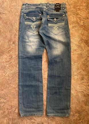 Джинси штани rock revival y2k punk opium moto biker рок байкерські сша usa