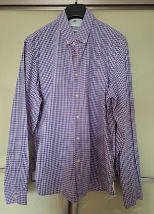 Сорочка чоловіча maddison розмір л l в клітинку