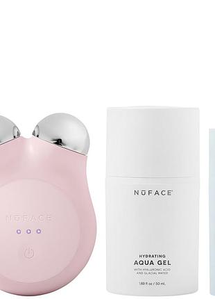 Набор для микротоковой терапии nuface mini+ starter kit - sandy rose