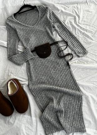 Сукня між в рубчик shein 4