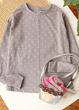 Качественный серый реглан в горох by very 9 лет