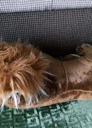 М'яка габаритна іграшка/подушка лев льовушка - цар звірів disney.7 фото