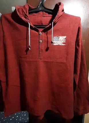 Стильная рубашка с капюшоном унисекс