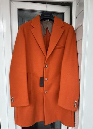 Пальто чоловіче демісезонне andrea maggi, milano, xl, 100% полікоттон