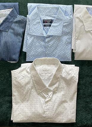Чоловічі сорочки cotton&silk та morgan, xl,xxl