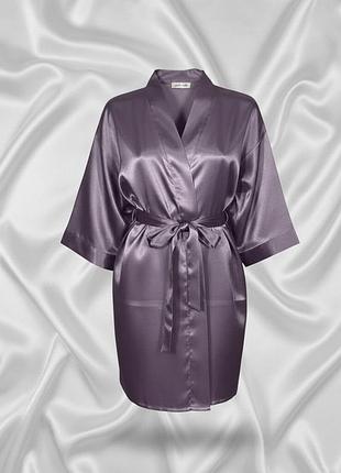Халат з атласу, атласний халат для дома ко00067