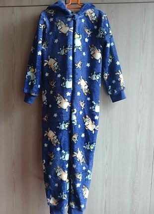 Слип кигуруми комбинезон блуи bluey tesco 4-5 р. 110